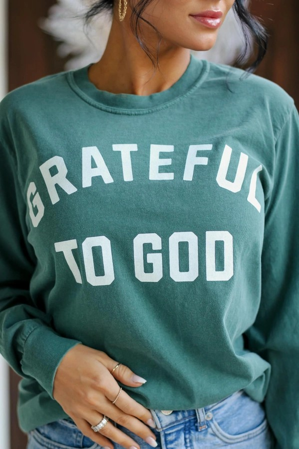 Grateful To God | Long Sleeve Tee