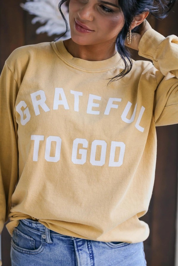 Grateful To God | Long Sleeve Tee