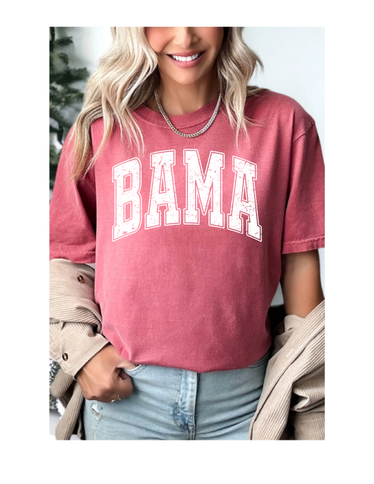 Alabama Comfort Colors® Tshirt Retro Distressed Vintage Aesthetic Game Day Tee Bama tshirt Alabama Fan Shirt Tailgate Tshirt Unisex Tee