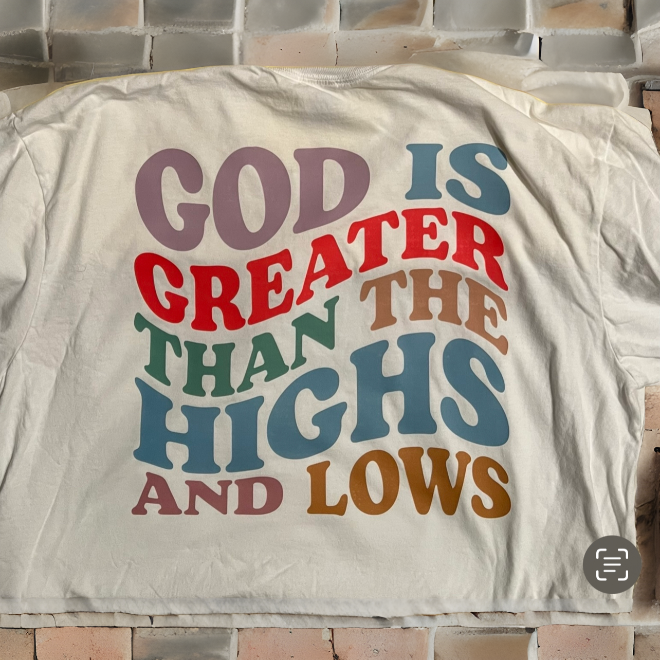 ✝️God Is Greater Than Highs and Lows Comfort Colors T-Shirt, Christian Shirt✝️